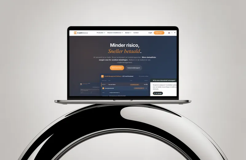 Elementor website for CreditDevice